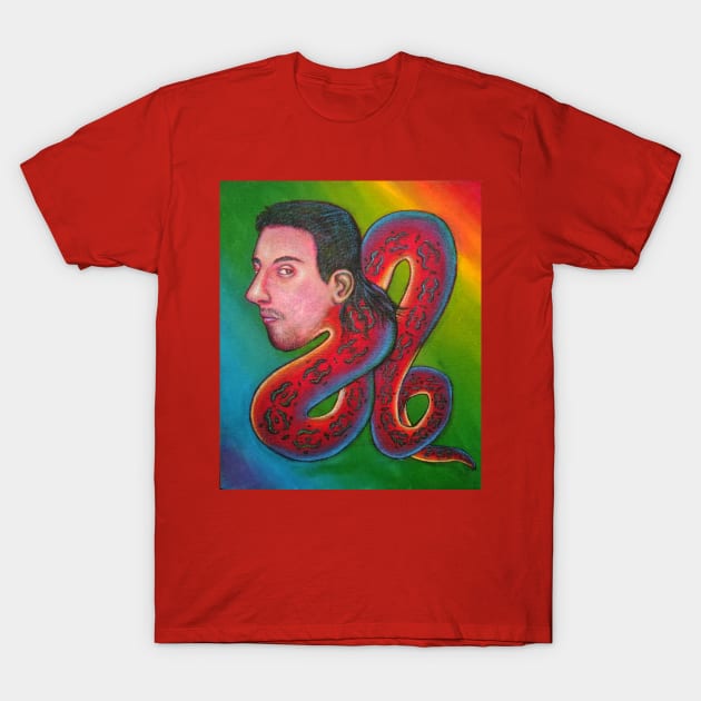 Snake Man T-Shirt by Majenye